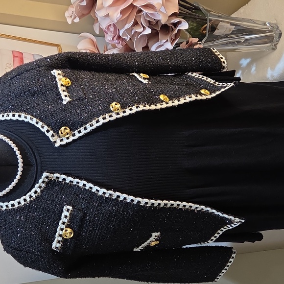 Nwt 1X Only Carmakoma Chic Black Long Sleeve Midi Dress Streach - Picture 9 of 14